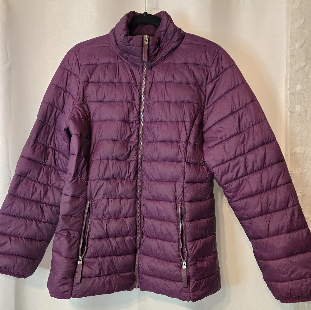 St. John's Bay Women's Plum Puffer Jacket